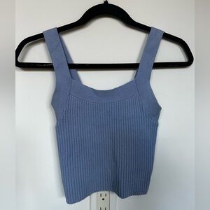 Abercrombie & Fitch Light Blue Ribbed Top